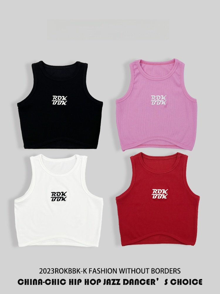 Streetwear Brand With K - 짧은 스포티 크롭탑 ROKBBK-K 스트릿 스타일