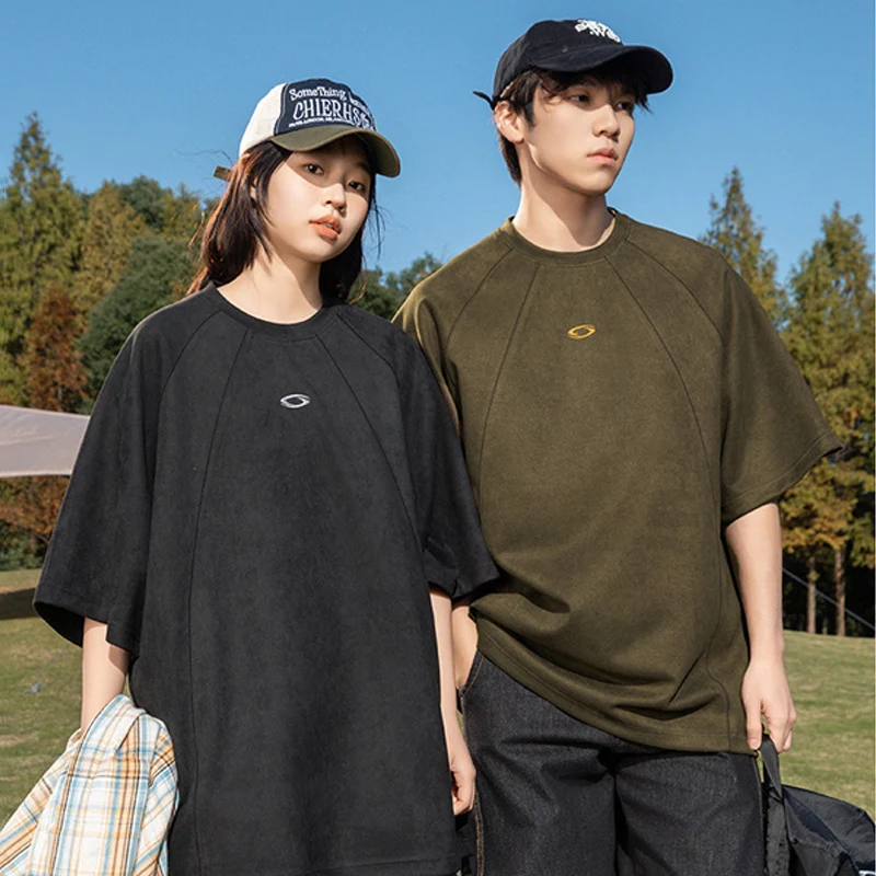 Streetwear Brand Korea - TFETTERS 브랜드 남성용 스웨이드 솔리드 컬러