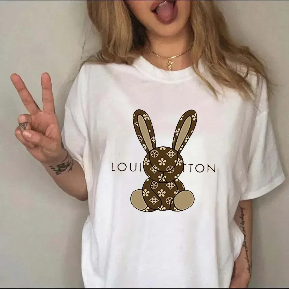 Streetwear Brand Y2K - 여성용 캐주얼 반팔 티셔츠, 럭셔리 브랜드