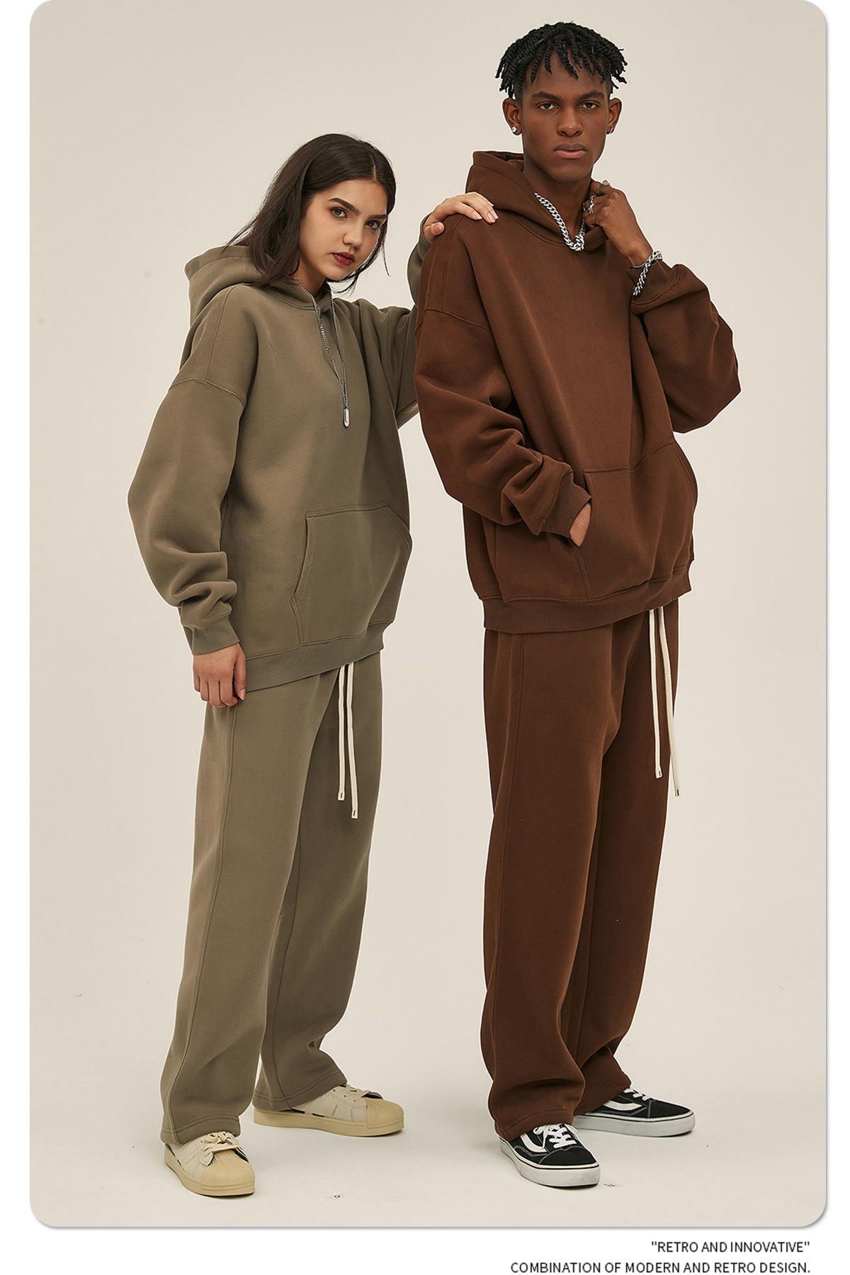 사용자 정의 로고 남성용 새 플러시 후드 스트레이트 레 - Streetwear Brand Clothing 리뷰 및 가격