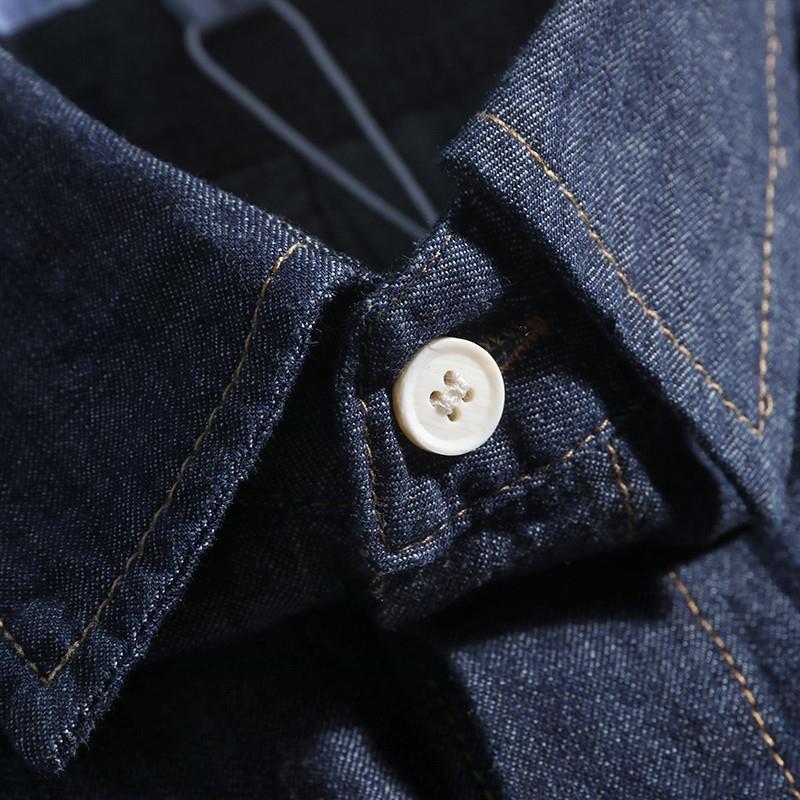 레트로 일본식 루즈핏 남성 데님 셔츠 반팔 트렌디 브랜 - Streetwear Brand Japanese 리뷰 및 가격
