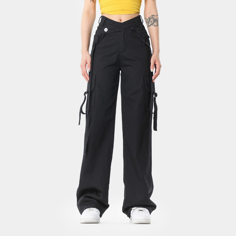 OR FL 트렌디 브랜드 개성 100% 면 여성 카고  - Streetwear Brand Japanese 리뷰 및 가격