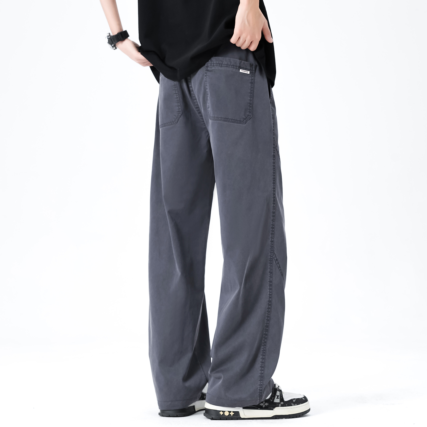 브랜드 의류 남성 봄 여름 루즈핏 스트레이트 레그 팬츠 - Streetwear Outdoor Brand 리뷰 및 가격
