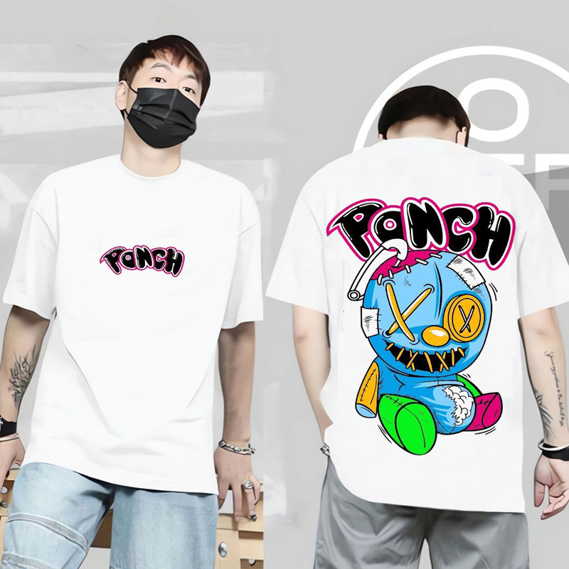 트렌디 브랜드 작은 곰돌이 반팔 티셔츠 100% 면 루 - Streetwear Brand Best 리뷰 및 가격