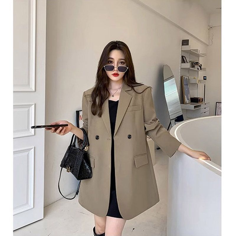 브랜드 블랙 블레이저 여성용 재킷, 용수철 가을 긴팔  - Women Streetwear Brand 리뷰 및 가격