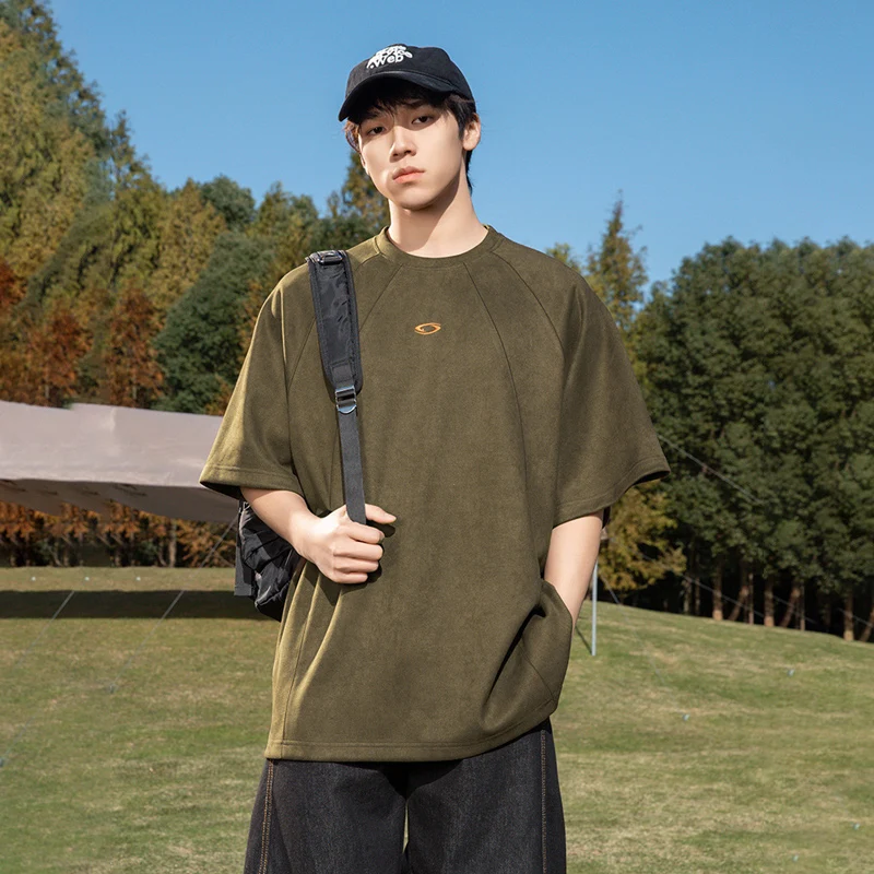 TFETTERS 브랜드 남성용 스웨이드 솔리드 컬러 티 - Streetwear Brand Korea 리뷰 및 가격