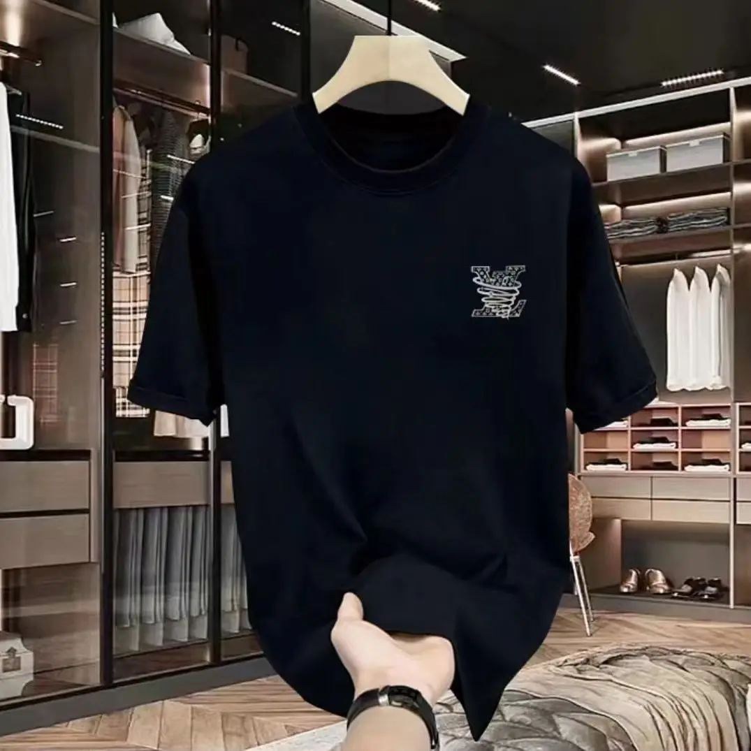 100% 순면 남성용 명품 브랜드 레터 프린트 티셔츠, - Quality Streetwear Brand 리뷰 및 가격