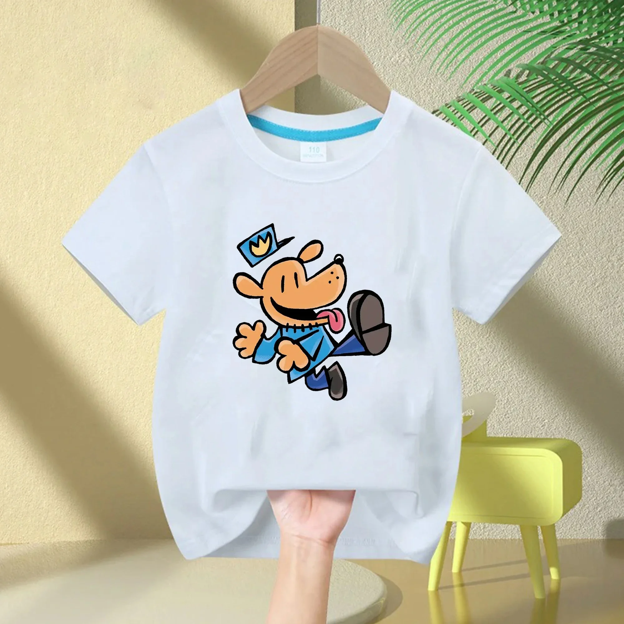 브랜드 뉴 도그 맨 어린이용 면 티셔츠 귀여운 만화 캐 - Streetwear Brand With K 리뷰 및 가격
