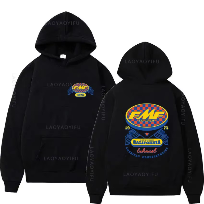 FMF 레이싱 배기구 아마 모토크로스 테마 풀오버 남성 - Streetwear Brand Y2K 리뷰 및 가격