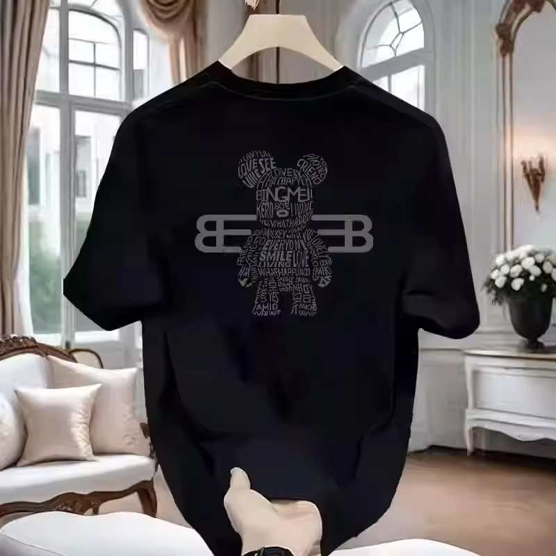 100% 순면 남성용 명품 브랜드 레터 프린트 티셔츠, - Quality Streetwear Brand 리뷰 및 가격