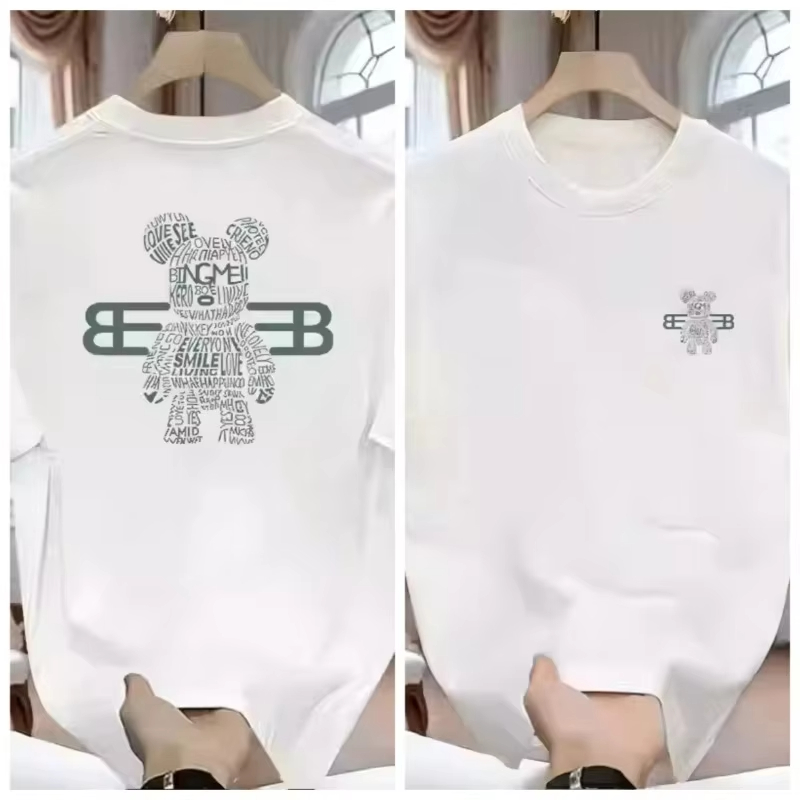 100% 순면 남성용 명품 브랜드 레터 프린트 티셔츠, - Quality Streetwear Brand 리뷰 및 가격