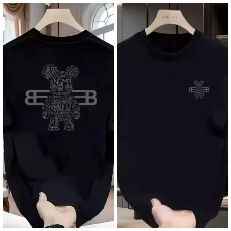 100% 순면 남성용 명품 브랜드 레터 프린트 티셔츠, - Quality Streetwear Brand 리뷰 및 가격